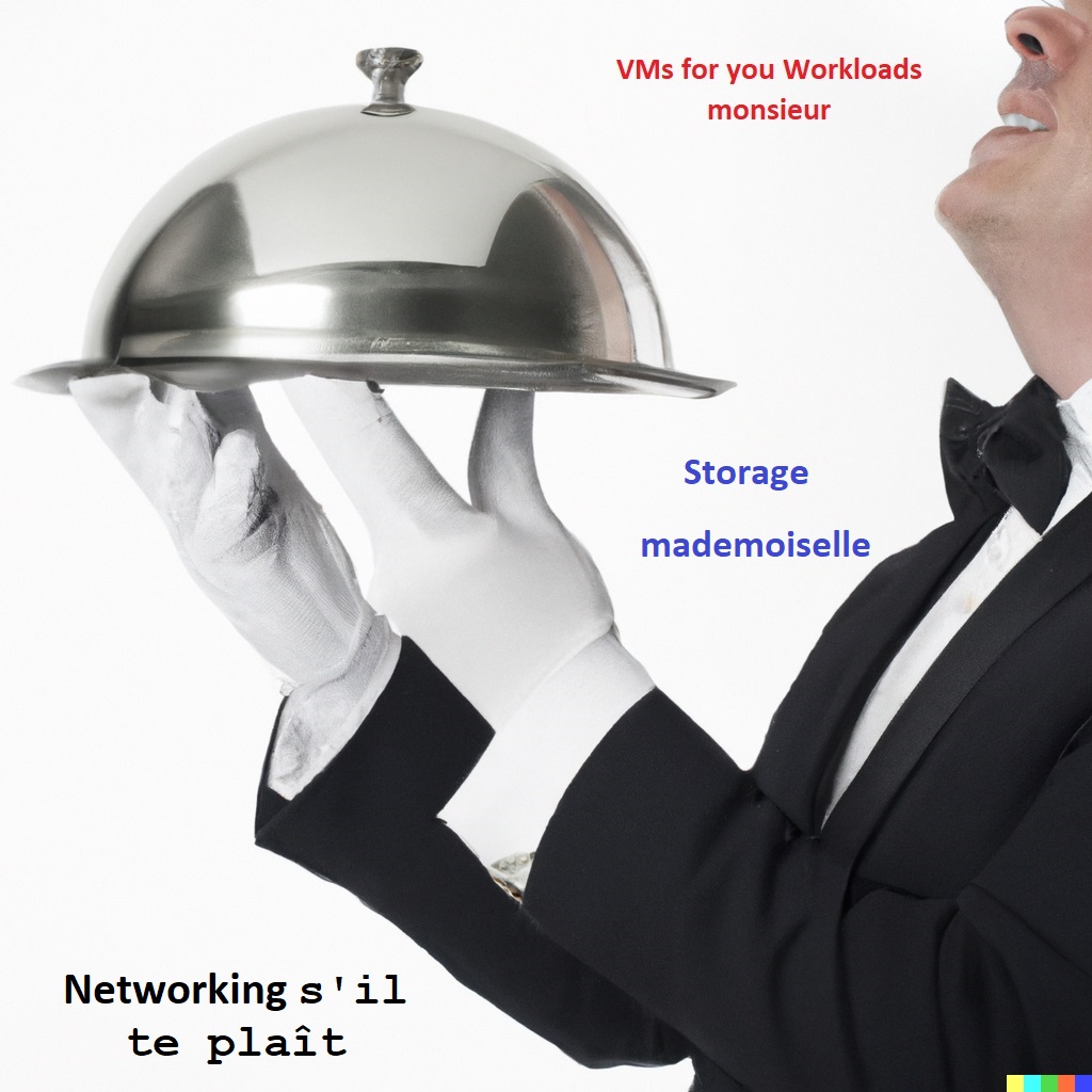 Waiter offering IaaS